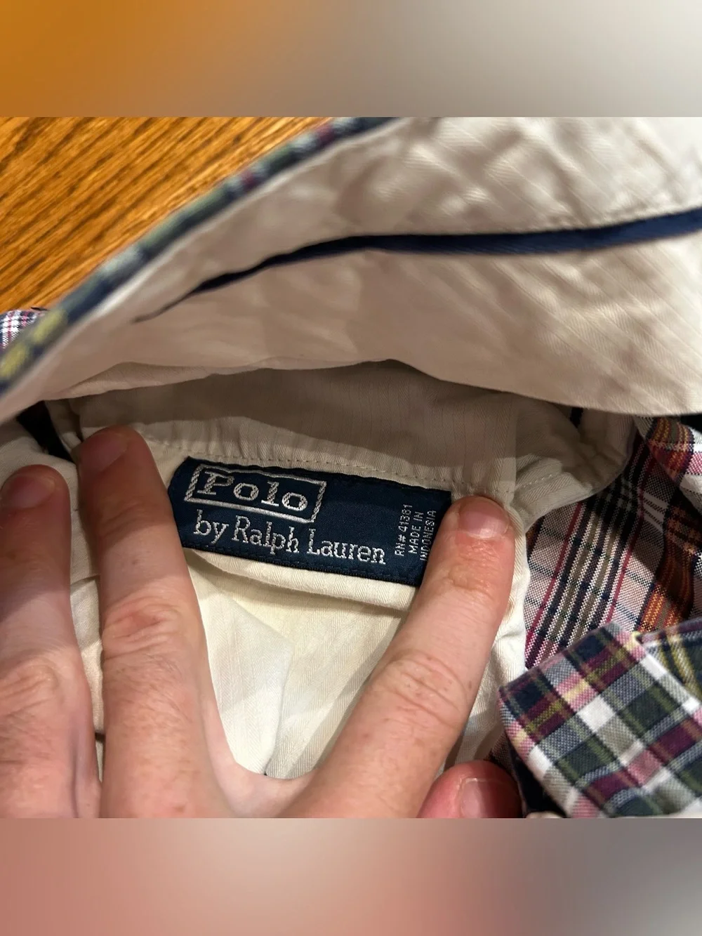 Polo Ralph Lauren Shorts Madras Plaid Classic Fit Men’s 36x10 Preppy Casual